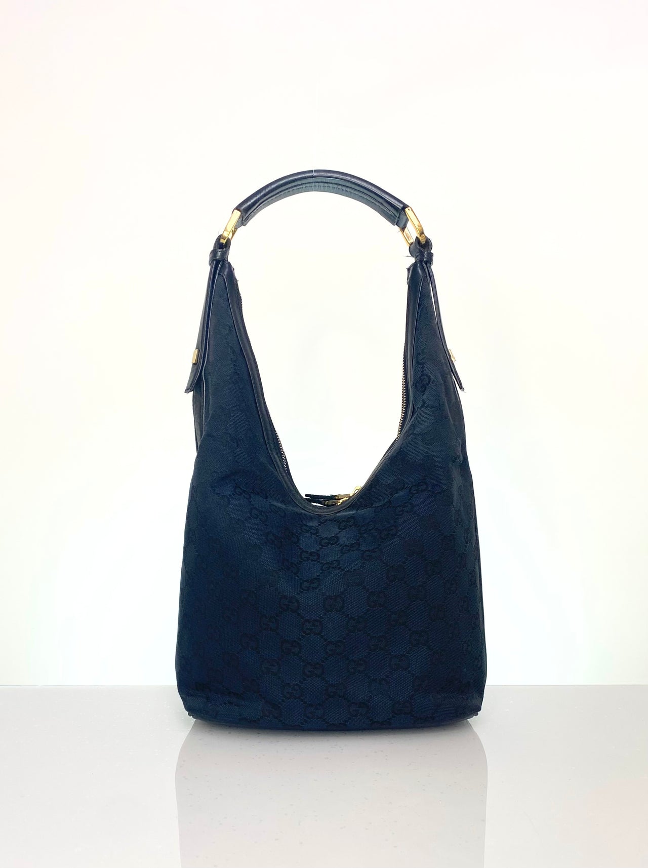 Vintage Gucci Structured Hobo Shoulder Bag