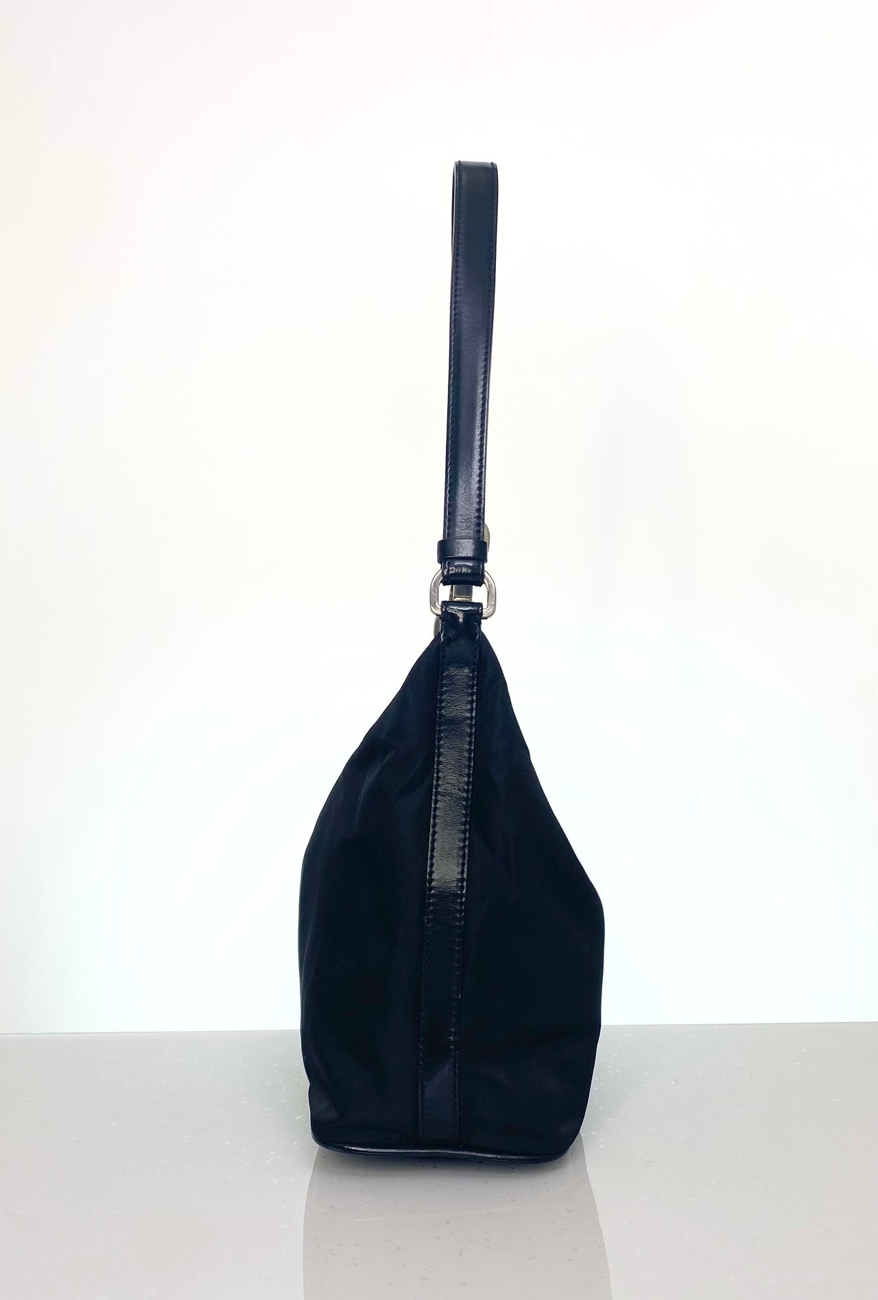 Vintage Prada Nylon Hobo w/ Hook Strap