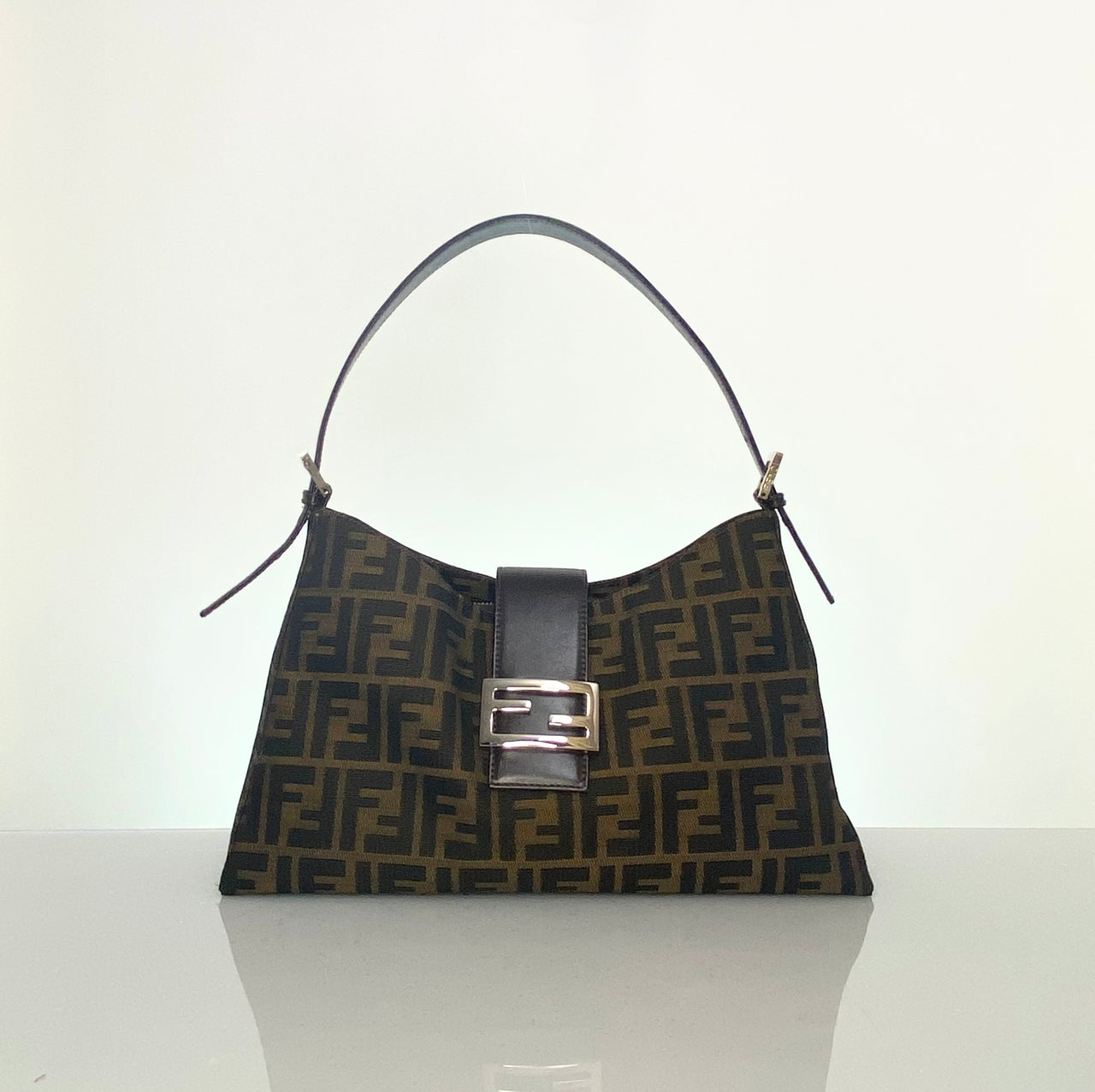 Vintage Fendi Zucca Shoulder Bag