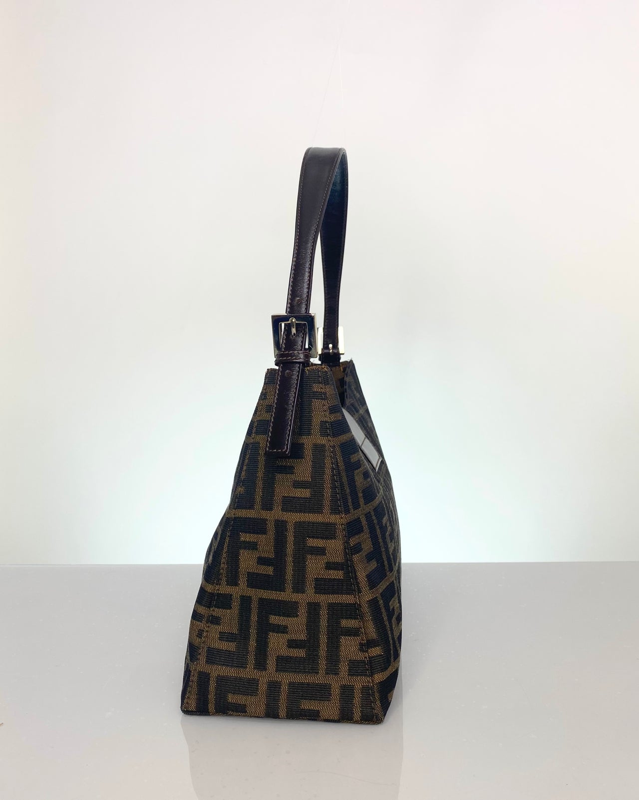 Vintage Fendi Zucca Shoulder Bag