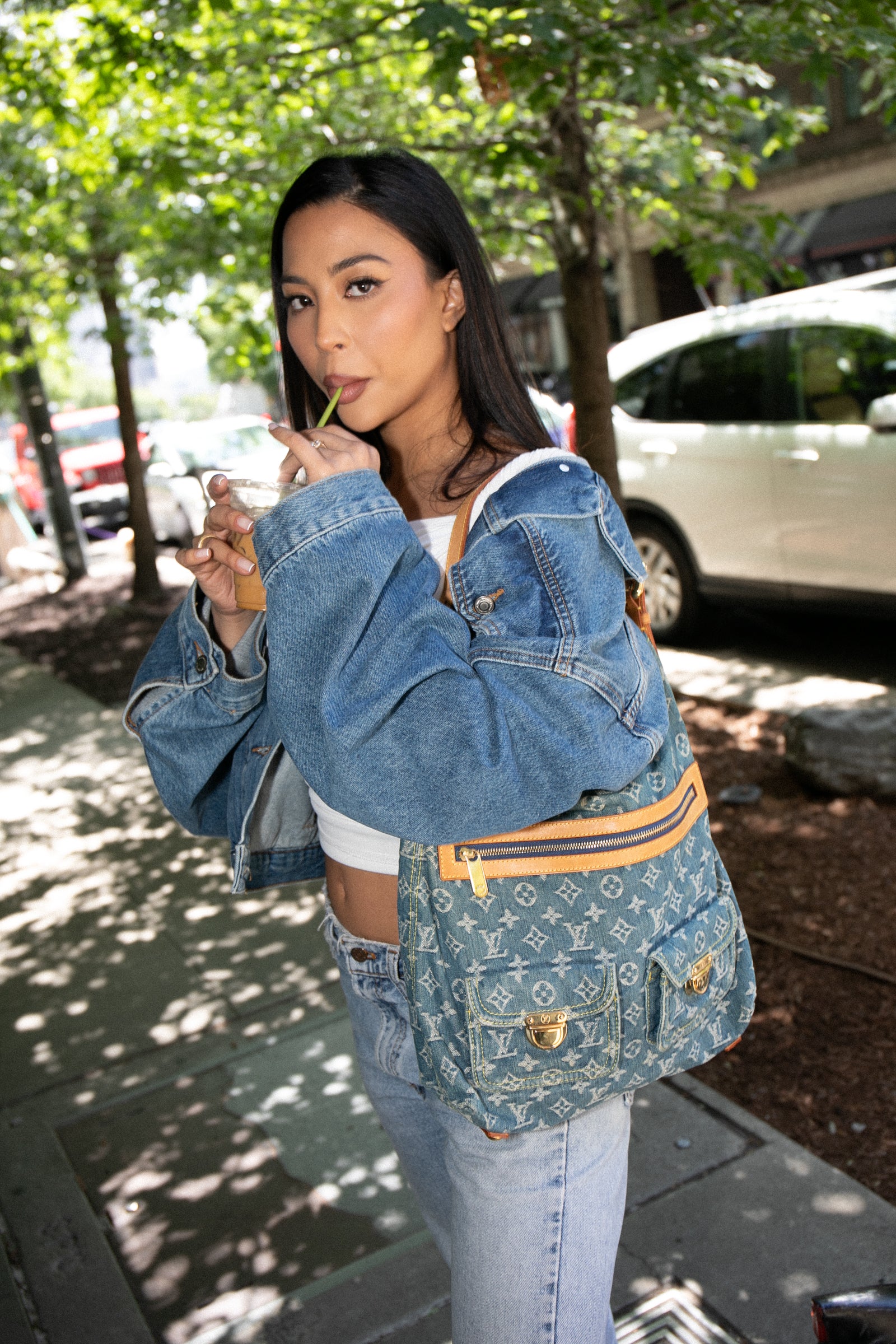 HOT Denim Vintage Louis Vuitton Purses Louis Vuitton Vintage