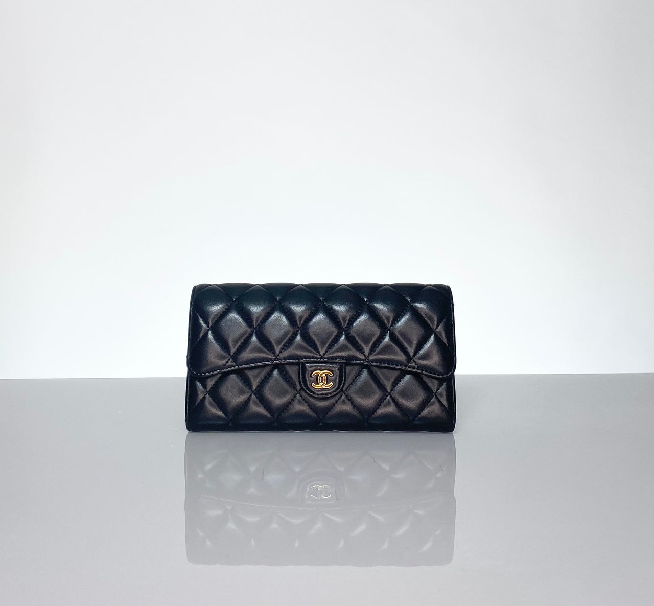 Chanel Lambskin Large Gusset Wallet