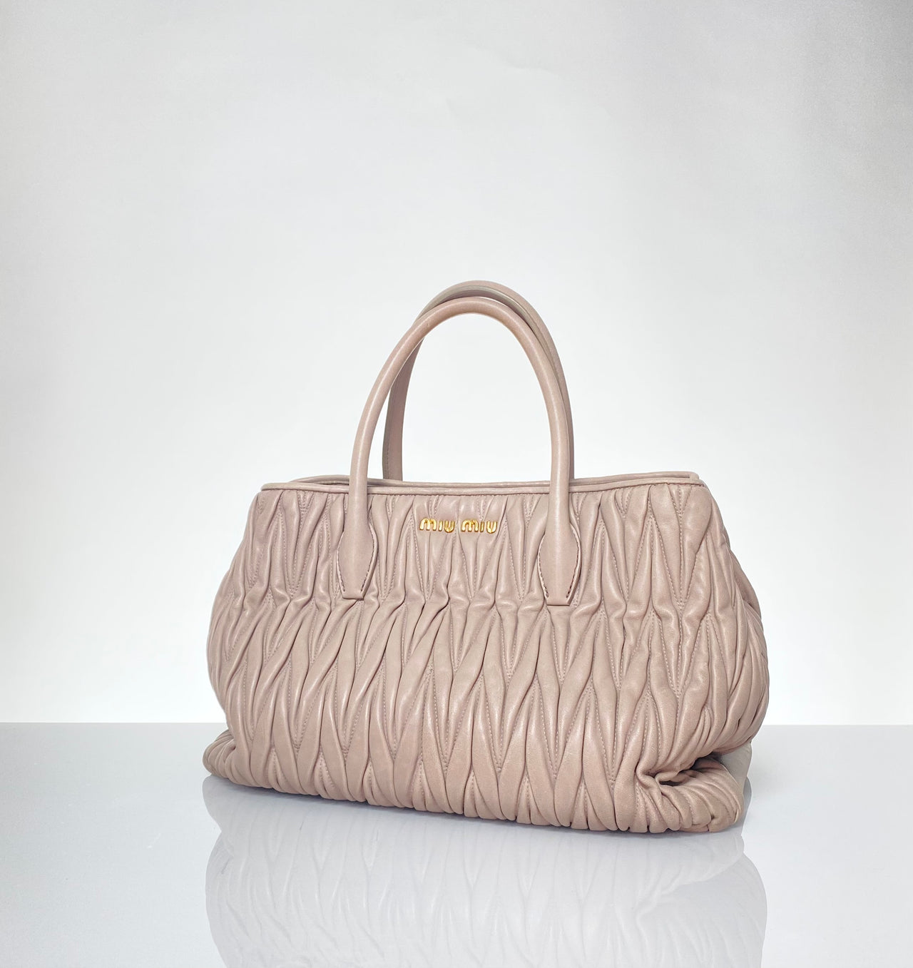 Miu Miu Quilted Leather 2-way Handbag