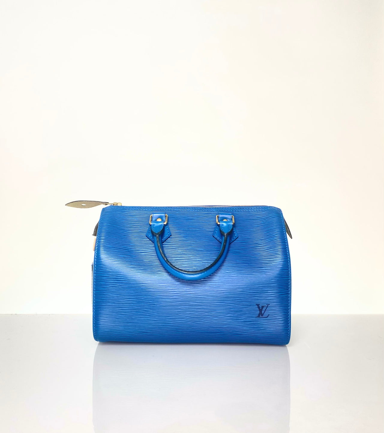 Vintage Louis Vuitton Blue Epi Speedy 25