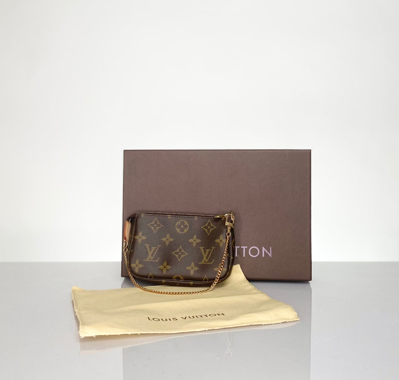 Preloved Louis Vuitton Monogram Mini Pouchette