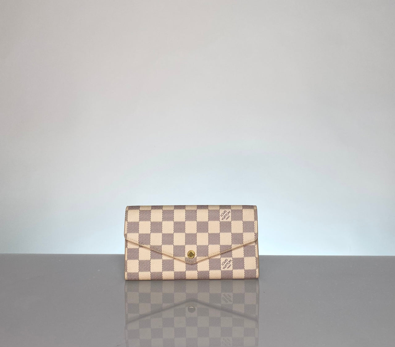 Preloved Louis Vuitton Damier Azur Sarah Wallet