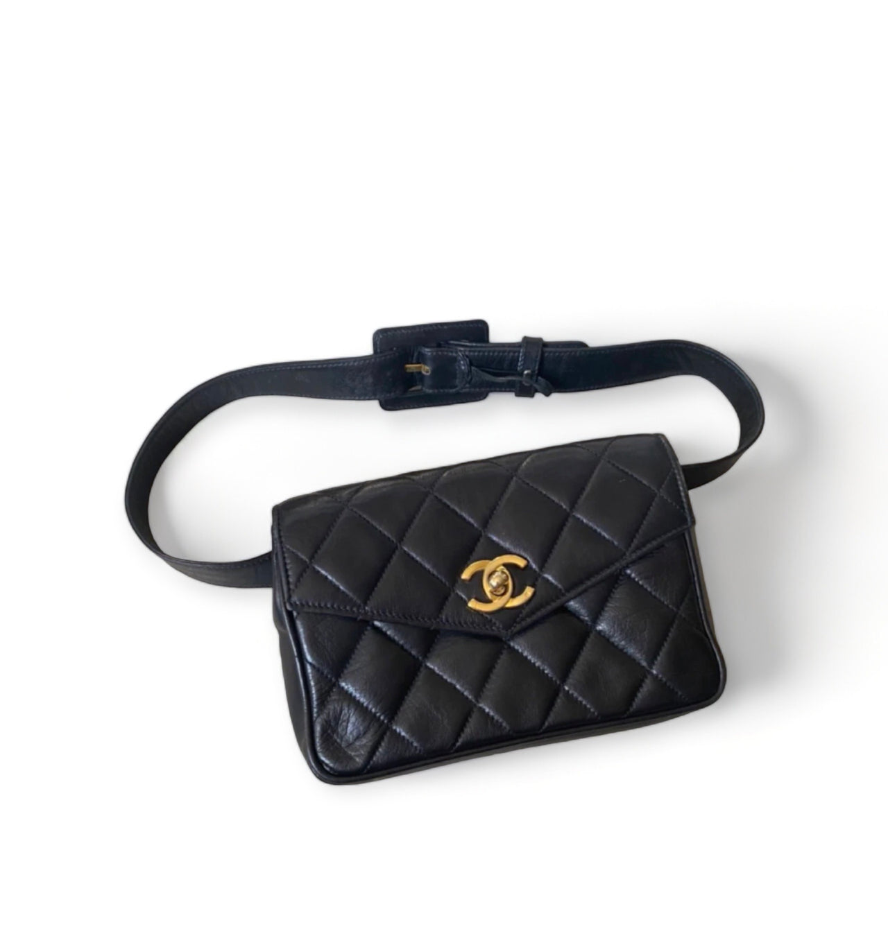 Chanel Lambskin Quilted Waist Bag